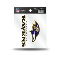 BALTIMORE RAVENS LOGO REUSABLE STATIC CLING DECAL NEW &amp; OFFICIALLY LICENSED - $3.45