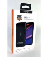2-Pack SPIGEN iPhone 11 Slim Armor Essential CLEAR / BLACK Case Metal Ki... - $189.35 MXN