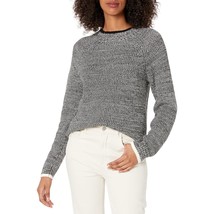 Women&#39;S Marled Raglan Crewneck Sweater Marled Grey Small - $55.99