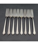 Gorham Plate 1930 LADY CAROLINE Dinner Fork Set of 8 VTG Rare - $1,046.98 MXN