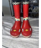 Vintage Disney Pixar Cars Rubber Rain Boots Kids Size 1Y-1.5Y - $12.00