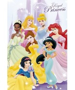 Disney Princesses Affiche Princesse Jasmin Cendrillon Neige Blanc Tiana - $45.14
