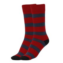 AWS/American Made Stripe Pattern Colorful Cotton Crew Socks Size 9-11 1 ... - £5.37 GBP