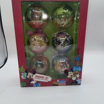DISNEY STORE 6 Pc Box Ornament Set Muppets Jungle Alice Pooh Princess Ni... - $29.70