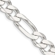 Sterling Silver Figaro Link Bracelet 9&quot; - £91.23 GBP