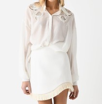 Clea ainsley embroidered shirt in OFF WHITE - £167.37 GBP