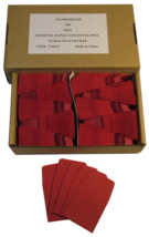 Red Archival Paper Coin Envelopes 2x2 by Guardhouse, Acid and Sulfur-Free 500 pk - $25.98