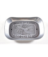 Wilton Armetale Pewter Peace On Earth Goodwill To All Bread Tray Platter... - $424.61 MXN