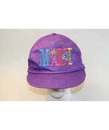 Maui Hawaii Baseball Cap Hat Adjustable Snapback Purple 80s Colors Embro... - £10.05 GBP