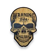 Sign - Black - Skull Off with your shoes Halloween Sign (6x9 Inches) - $26.87 CAD+