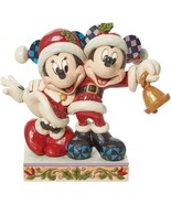 Enesco Jim Shore Disney Traditions Mickey &amp; Minnie Santa&#39;s Figurine NEW NIB - $115.44 CAD