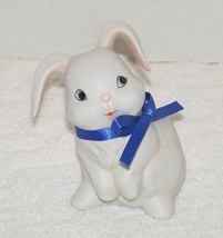 Artaffects Blue Ribbon &quot;Reba Rabbit&quot; Porcelain Figurine Euc - £10.41 GBP