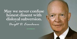 President Dwight D. Eisenhower Honest Dissent Famous Quotes Publicity Photo - £7.76 GBP