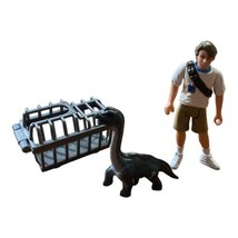 1993 Kenner Jurassic Park Series 1 Tim Murphy Action Figure With Caged Baby Dino - £11.79 GBP