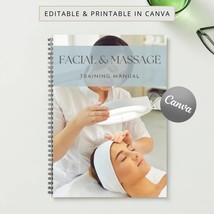 Facial &amp; Massage Editable Manual Skin Theory and Analysis Template Training Faci - £25.57 GBP