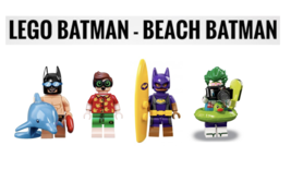 Beach Batman joker Robin minifigure building blocks super heroes comic 4... - $29.99