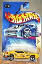 2004 Hot Wheels #116 Cereal Crunchers-Cheerios 4/5 PLYMOUTH GTX 1971 Yellow TLND - $8.25