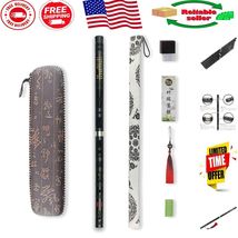 Traditional Black and Red Bitter Bamboo Dizi Flute - Key of C, Free Acce... - $78.03 CAD