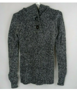Rue 21 Women&#39;s Dark Gray/Black Hooded Sweater Size Large - $14.84