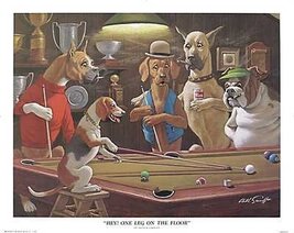 Hey! One Leg on the Floor by Arthur Sarnoff 17.75"x13.75" Art Print Poster - $7.91