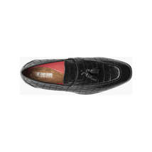 Stacy Adams Franz Moc Toe Tassel Slip On Shoes Croco Leather Black 25624-001 image 5