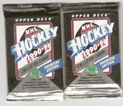 2 Unopened Packs 1990-91 Upper Deck Hockey Modano Jagr Belfour Rookies + - £2.16 GBP