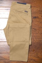 HUGO BOSS Uomo Riso Slim Cotone Elastico Media Beige Pantaloni Chino 32R Eu 48 - £50.50 GBP