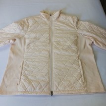 L.L.Bean Women’s Size 2X Reg Light Peach Full Zip Quilted Jacket Pockets 295900 image 12