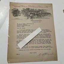 Sabine Tram Company Letter 1929 signed C. E. Walden Letterhead Texas Eph... - £93.17 GBP