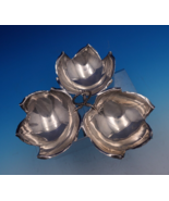Sciarrotta Sterling Silver Candy Dish Three Leaf Shape w/Twist Handle #6... - $26,299.54 MXN