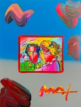 Peter Max Zero in Love Hand Signed Original Mixed Media Acrylic wPM Authenticity - £1,548.29 GBP