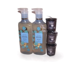 Bath &amp; Body Works Endless Weekend Gel Soap w Midsummer&#39;s Night Candle 5 Piece - £23.17 GBP