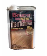Bruce Lite n Natural Liquid Paste Wax w Cleaner for Hardwood Floors 32 Oz - £43.80 GBP