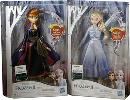 Disney Frozen 2  Light Up Singing Elsa and Anna Doll - Set of 2 - £55.94 GBP