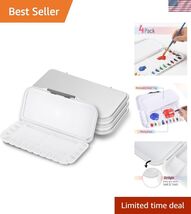 Airtight Watercolor Palette with Lid, 4 Pack, 18 Wells and 2 Mixing Area... - $43.23