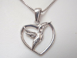 Very Small Flying Bird 925 Sterling Silver Pendant - £6.32 GBP
