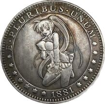 E Pluribus Unum - Medaglia fantasy con ragazza, 1881 - $18.55 CAD