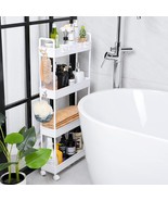 Rolling Utility Cart For Kitchen, Bathroom, Laundry Room, Office, Narrow... - $46.08 CAD