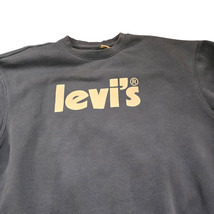 Levi’s Light Blue Crewneck Sweatshirt Small – White Logo Pullover Unisex... - $19.75