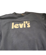 Levi’s Light Blue Crewneck Sweatshirt Small – White Logo Pullover Unisex... - $366.29 MXN