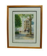 Signed watercolor showiing the Place St Sever in Rouen, Normandy, France - €46,92 EUR