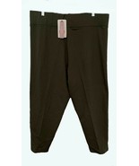 Ladies Knit Stretch Capris, Regina, Sage, Cotton/Poly, Size 3XL, Tapered... - $24.78