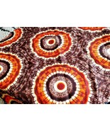 4 Yards Light Weight African Ankara Print Tie Dye Polyester Fabric. Oran... - $39.99