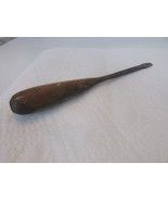 Vintage Flat Head Screwdriver 9.25&quot;L Unbranded Split Wood Handle - $6.88