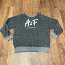 Abercrombie kids Gray Pullover Sweatshirt Floral Sequins Girls Size 11/12 - £18.77 GBP