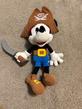 Disney Parks Pirate Mickey Mouse Plush 11&quot; - £11.31 GBP