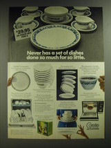 1974 Corning Corelle Livingware Ad - Never has a set of dishes done so much - £14.48 GBP