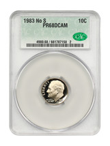 1983 No S 10C CACG PR68DCAM - £488.48 GBP