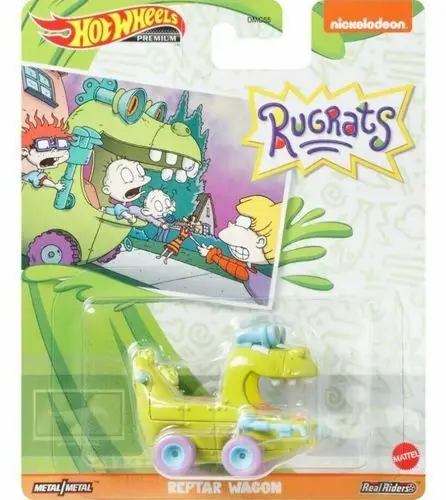 Original Hot Wheels Premium Car Retro Entertainment Reptar Wagon -DMC55-GRL61 - $17.46