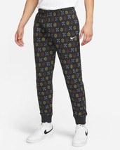 Nike Men&#39;s Sportswear Club Fleece Joggers Monogram Black FJ1637-010 Size MD - $63.36